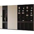 Modern Minimalist Bookcase With Open Shelves And Closed Cabinets For Home Interior