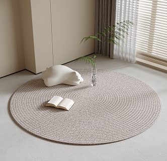 Round carpet 3d model