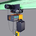 EGLUND Industrial Electric Hoist With Yellow Black Design And Remote Control