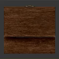 Open Wooden Storage Box With Natural Wood Grain And Metal Clasp For Daily Use