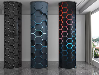 Modern Column 3d model