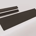 Black Corrugated Long Strip Construction Components For Industrial Building Applications