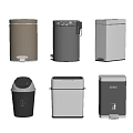 Various Modern Trash Bins With Different Colors And Functional Designs For Home Use