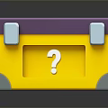 Yellow And Purple Household Storage Box With Question Mark Design For Home Organizing