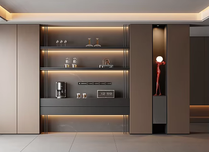 Italian Sideboard Wine Cabinet Wine Rack Display Cabinet Wine Cabinet 3d model