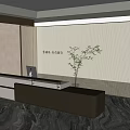 Modern Front Desk 3d model