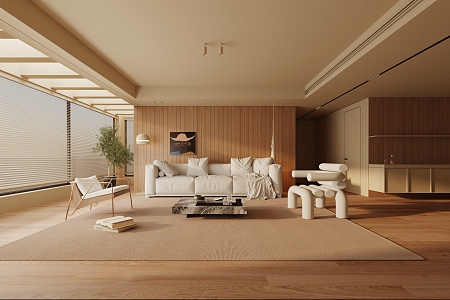 modern living room 3d model