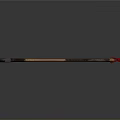 Traditional Metal Axe Weapon With Wooden Handle Wrapped Grip And Red End