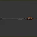 Heavy Duty Industrial Mixing Tool With Long Rod And Orange Motor Component