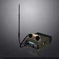 Portable Solar Powered Radio with Long Antenna Dual Speakers and Display Screen