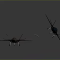 Two Advanced Fighter Jets With Military Emblems And Attached Missiles