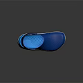 Blue Perforated Casual Shoes With White Sole and Blue Strap for Comfortable Daily Wear