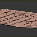 Pink Metal Automotive Cylinder Head Engine Part With Multiple Cooling Holes