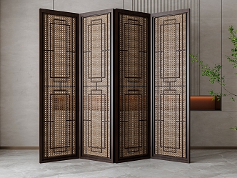 Screen partition 3d model