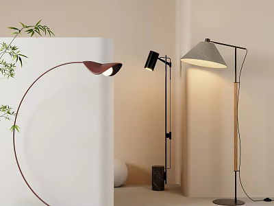 Modern Floor Lamps With Stylish Designs For Elegant Home Interior Spaces 3d model