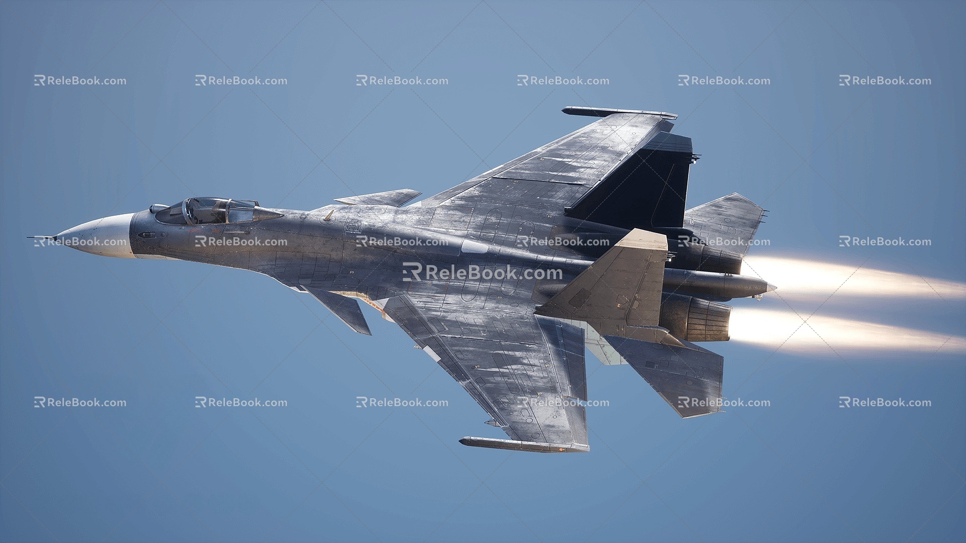 Fighter Su33 carrier-based jet fighter fighter combat aircraft 3d model