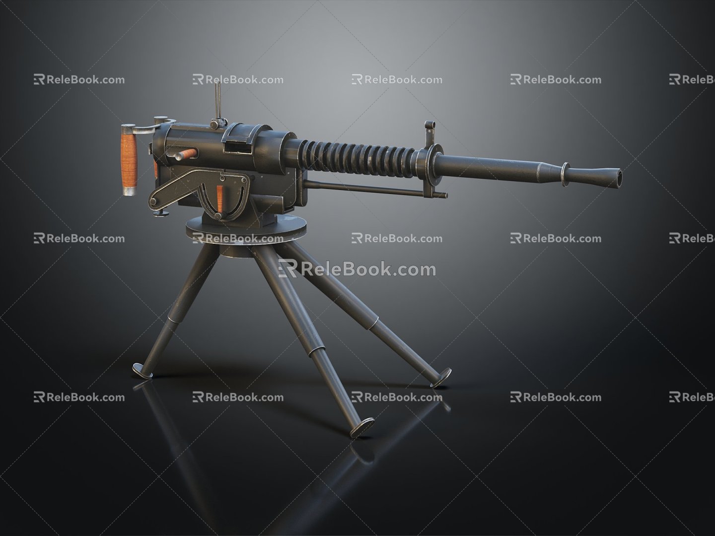 Modern Machine Gun Sci-Fi Firearms 3d model