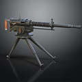 Modern Machine Gun Sci-Firearms 3d model