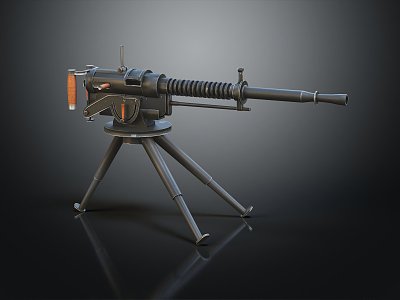 Modern Machine Gun Sci-Firearms 3d model