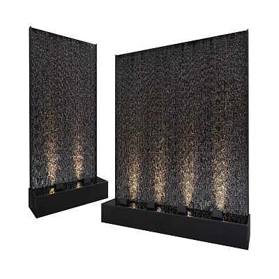 Modern Waterscape Sparkies Courtyard Waterscape Water Wall 3d model