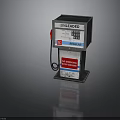 Vintage Unleaded Gas Pump With Price Display Regular Label And No Smoking Sign