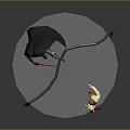 Black Cloaked Character With Red Lightsaber And Yellow Outfitted Figure Standing On Circular Platform