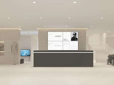 Modern Clothing Store Interior With Fashion Displays And Bright Lighting Fixtures 3d model