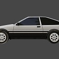 Toyota Corolla AE86 car 3d model