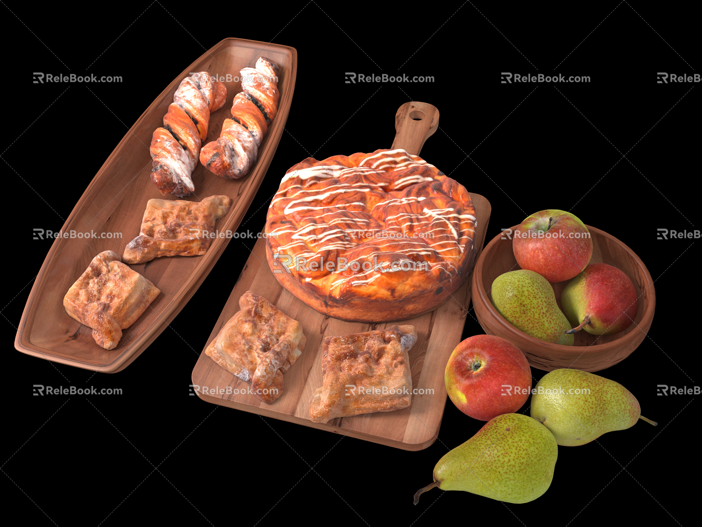 Modern Food 3d model