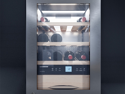 Red wine cabinet model