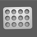 12 Cavity Flower Shaped Aluminum Baking Pan For Homemade Pastry Dessert
