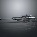 High Performance Sniper Rifle With Tactical Scope And Long Barrel Design