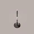 Modern Floor Lamp With White Spherical Bulbs And Transparent Panel Design