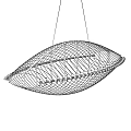Modern Chandeliers With Grid Like Structure Interlaced Lines And Dome Shaped Design 3d model