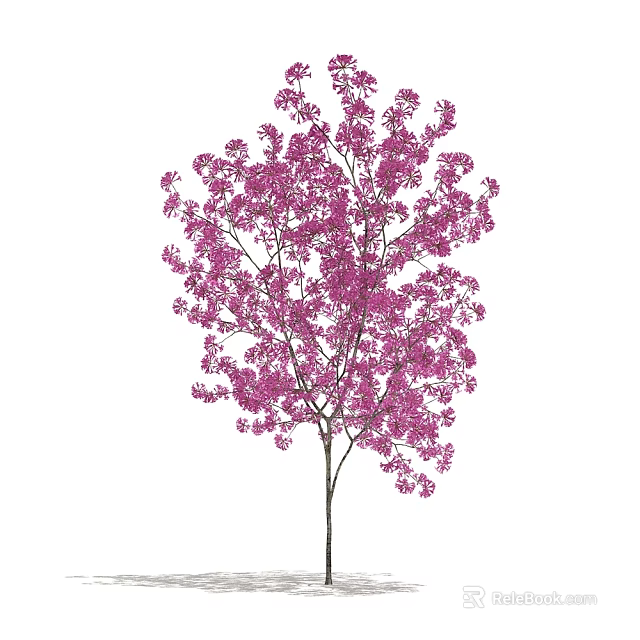Stunning Arbor With Vibrant Pink Flowers In Full Bloom Season 3d model 