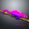 Lizard Anime Lizard Cartoon Lizard Reptile Cold Blooded Animal Reptile 3d model