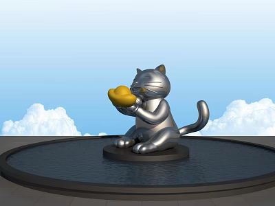 Wealth-making Cat 3d model