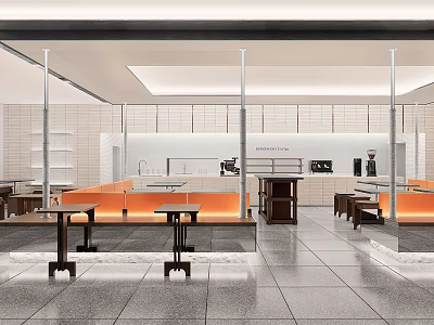 Modern Cafe 3d model