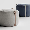 LEMA Notch Modern Low Stool Round Stool Sofa Stool 2 3d model