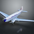 Virgin Atlantic Classic Passenger Airplane With White And Blue Livery And Propeller Engines