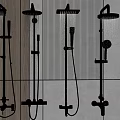 Modern Shower 3d model