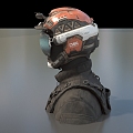 Sci-fi Warrior Explorer Helmet Robocop Future Warrior Miner Low Face Number Low Model Simple Model Game Sub-era Movie and TV Level Super Realism 3d model