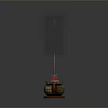 Traditional Decorative Incense Burner With Rising Smoke And Ornate Design