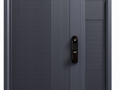 Modern security door 3d model