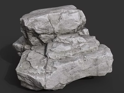 High Quality Rough Textured Stacked Stone Blocks For Natural Decor Projects 3d model