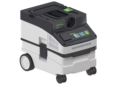 Festool Industrial Mobile Vacuum Cleaner with Wheels Control Panel and Buttons 3d model