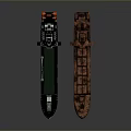 Modern Cargo Ship and Rusted Old Ship Models Displayed on Dark Surface 3d model