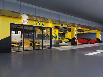 Hyundai Auto Shop Auto Repair Shop 3d model