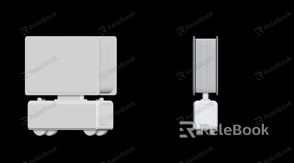 Modern mobile heating machine model