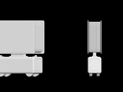 Portable Household Appliances With Wheels And Heat Dissipation Structure For Home Use 3d model